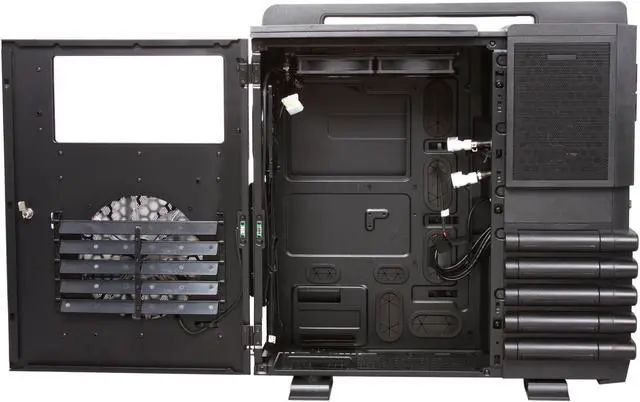 Alt view image 8 of 12 - Thermaltake Level 10 GT LCS (VN10031W2N) Black Steel SECC / Plastic ATX Full Tower Computer Case with Liquid Water Cooling System and Three Fans-1x 200mm Colorshift front fan, 1x 200mm Colorshift side fan, 1x 140mm rear turbo fan