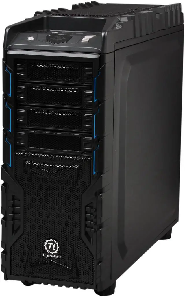 Alt view image 2 of 9 - Thermaltake Overseer RX-I VN700M1W2N Black SECC ATX Full Tower Computer Case Standard PS2 PSU Power Supply