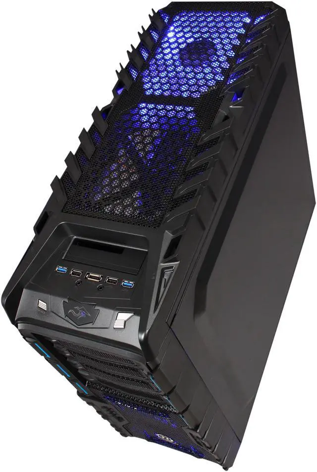 Alt view image 3 of 9 - Thermaltake Overseer RX-I VN700M1W2N Black SECC ATX Full Tower Computer Case Standard PS2 PSU Power Supply
