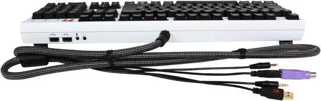 Alt view image 11 of 15 - Thermaltake Level 10 GT UGK Combat Snow Edition (VN10006W2N-B) Ultimate Gaming Kit White and Black SECC / Plastic ATX Full Tower Computer Case with Tt eSPORTS MEGA G1 Keyboard, Black Gaming Mouse and Shock Gaming Headset