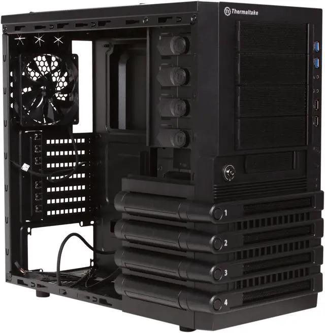 Alt view image 7 of 9 - Thermaltake Level 10 Series Level 10 GTS Black SECC ATX Mid Tower Computer Case