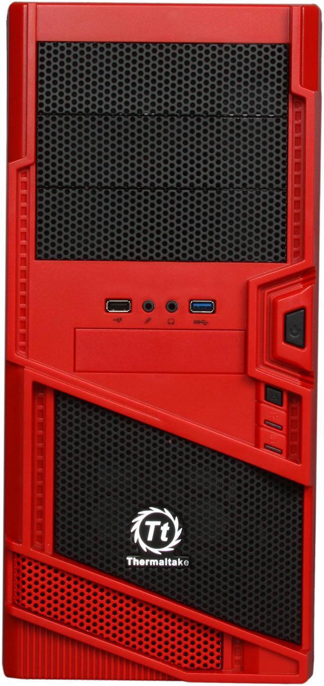Alt view image 2 of 9 - Thermaltake Commander MS-I Epic Edition Black / Red SECC ATX Mid Tower Computer Case