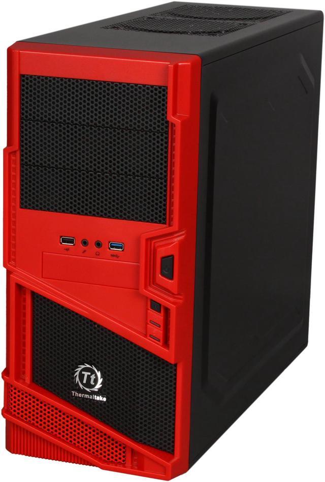 Alt view image 3 of 9 - Thermaltake Commander MS-I Epic Edition Black / Red SECC ATX Mid Tower Computer Case