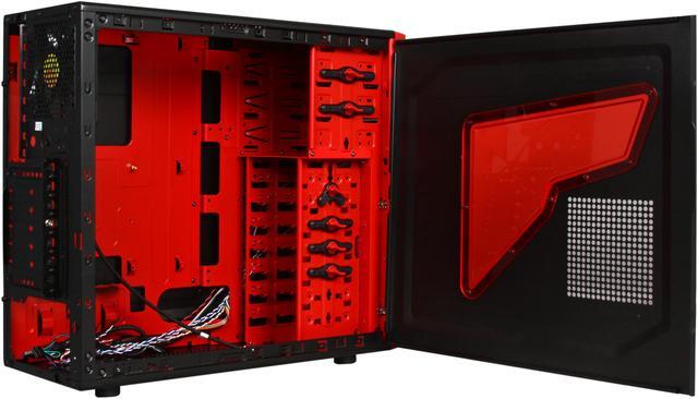 Alt view image 5 of 9 - Thermaltake Commander MS-I Epic Edition Black / Red SECC ATX Mid Tower Computer Case