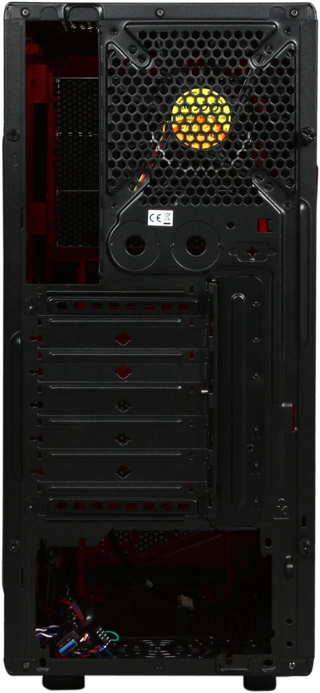 Alt view image 8 of 9 - Thermaltake Commander MS-I Epic Edition Black / Red SECC ATX Mid Tower Computer Case