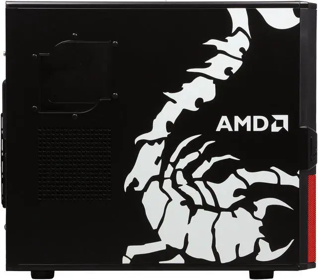 Alt view image 4 of 9 - Thermaltake V3 Black AMD Edition VL800P1W2N Black / Red SECC / Plastic ATX Mid Tower Computer Case