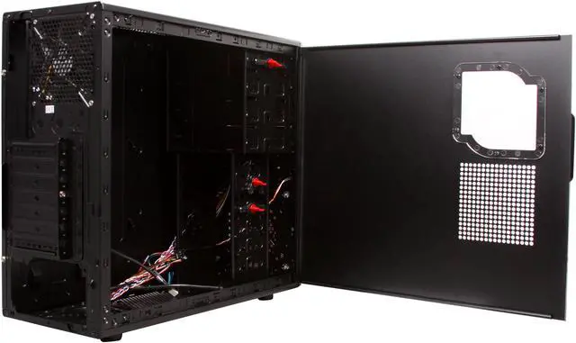 Alt view image 5 of 9 - Thermaltake V3 Black AMD Edition VL800P1W2N Black / Red SECC / Plastic ATX Mid Tower Computer Case