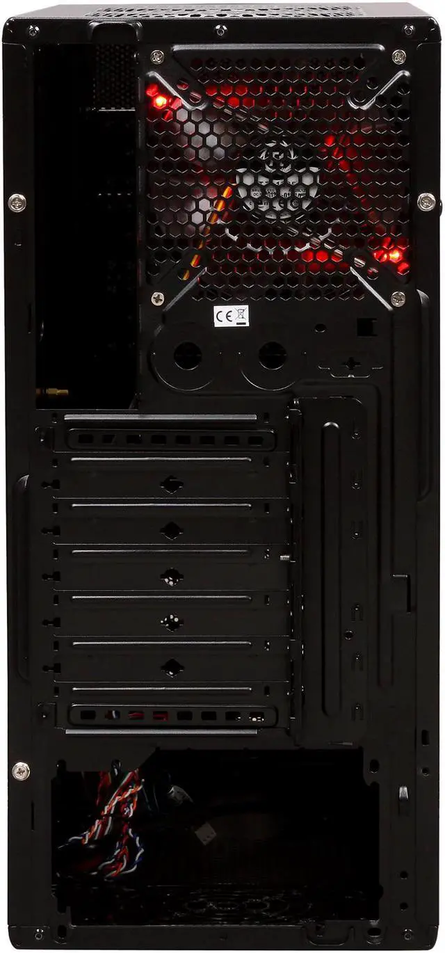 Alt view image 8 of 9 - Thermaltake V3 Black AMD Edition VL800P1W2N Black / Red SECC / Plastic ATX Mid Tower Computer Case