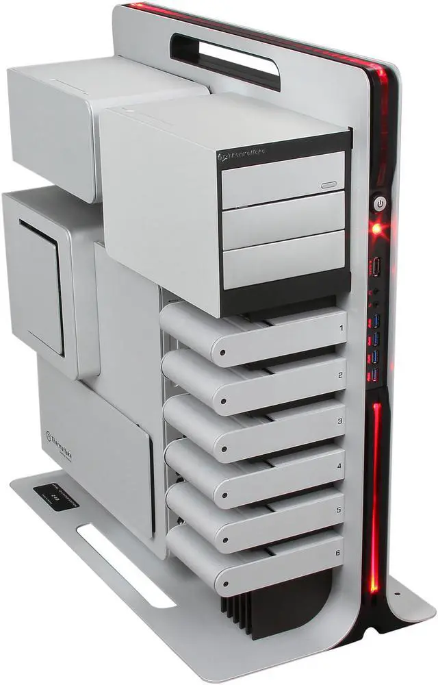 Main image of Thermaltake Level 10 Limited Edition VL300A2N1N Silver Aluminum ATX Full Tower Computer Case