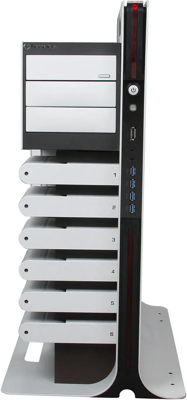 Alt view image 2 of 9 - Thermaltake Level 10 Limited Edition VL300A2N1N Silver Aluminum ATX Full Tower Computer Case