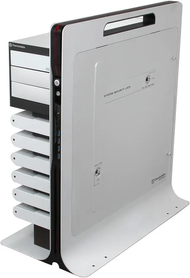 Alt view image 3 of 9 - Thermaltake Level 10 Limited Edition VL300A2N1N Silver Aluminum ATX Full Tower Computer Case