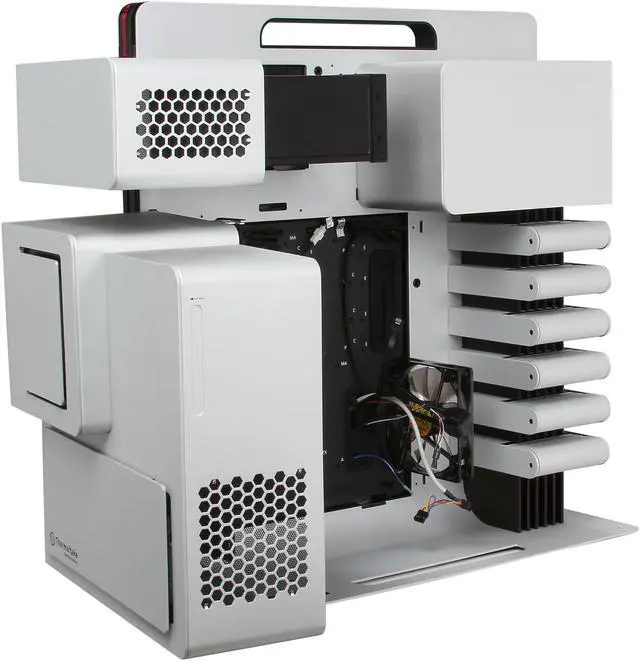 Alt view image 7 of 9 - Thermaltake Level 10 Limited Edition VL300A2N1N Silver Aluminum ATX Full Tower Computer Case