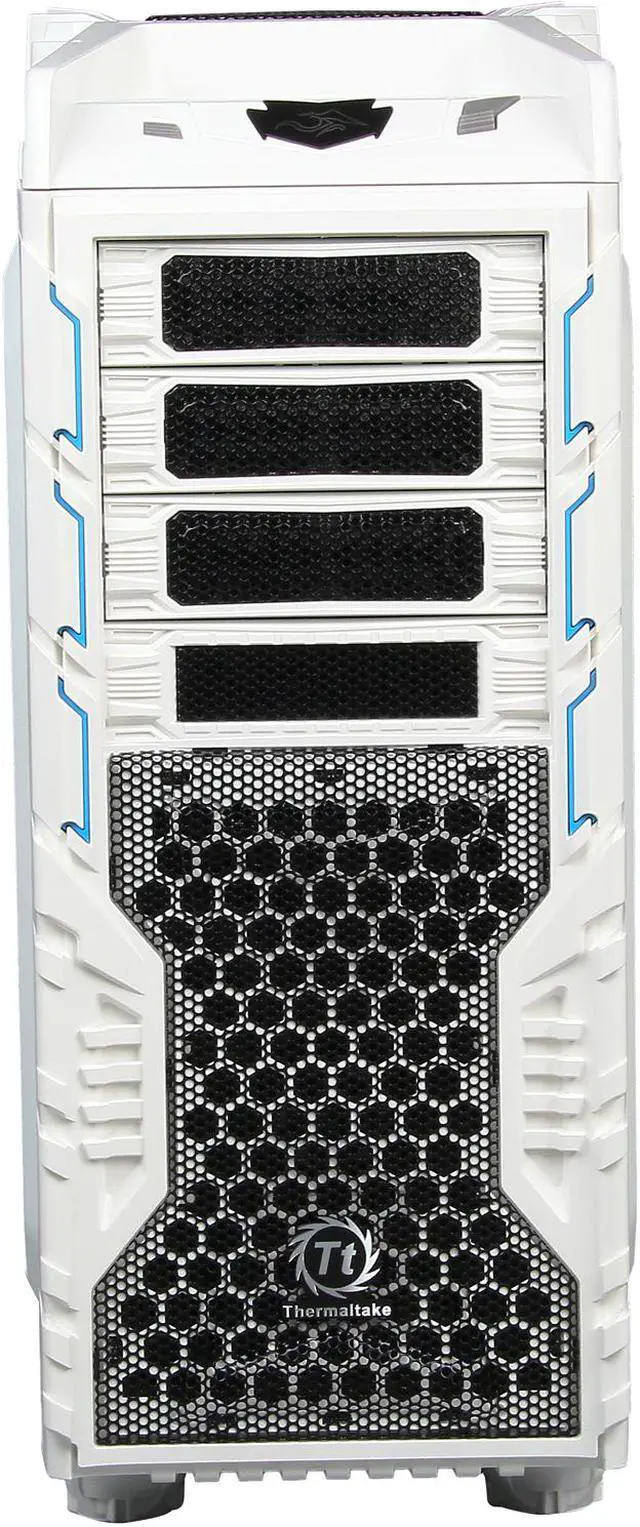 Alt view image 2 of 10 - Thermaltake Overseer RX-I Snow Edition VN700M6W2N White Steel / Plastic ATX Full Tower Computer Case