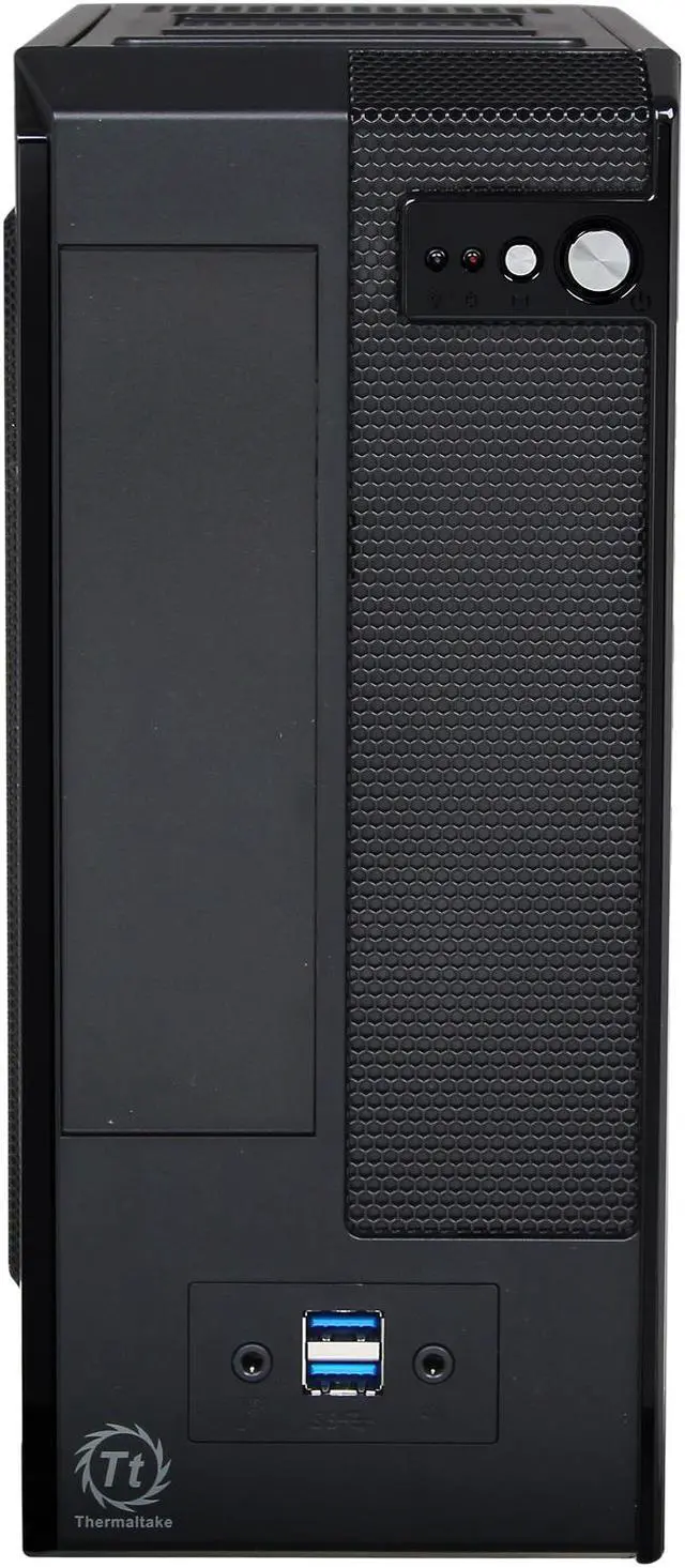 Alt view image 2 of 10 - Thermaltake SD101 VP11821N2U Black Steel Mini-ITX Tower Computer Case 180W Power Supply