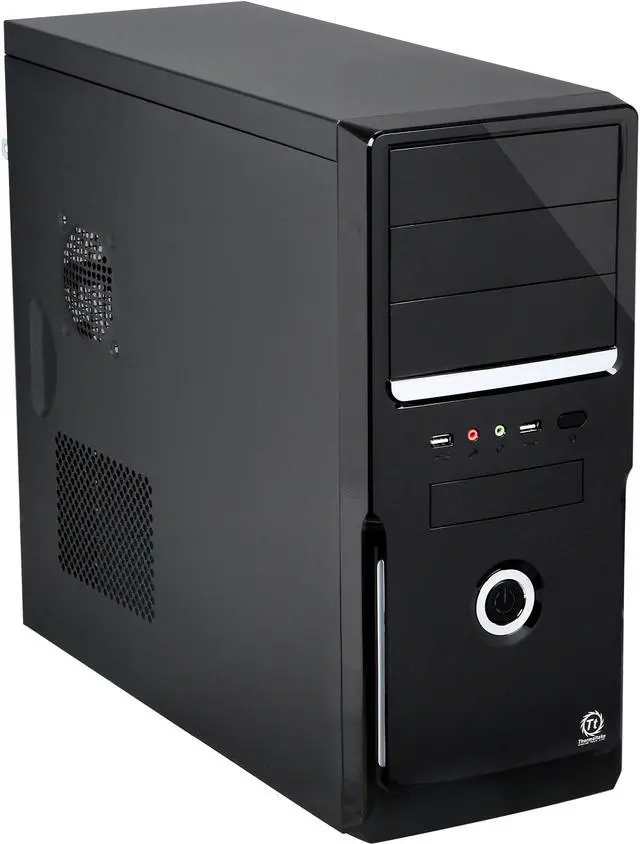 Main image of Thermaltake VM54521N2U Black Steel / Plastic ATX Mid Tower Computer Case 450W Power Supply
