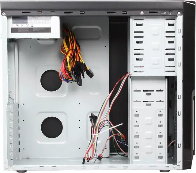 Alt view image 6 of 9 - Thermaltake VM54521N2U Black Steel / Plastic ATX Mid Tower Computer Case 450W Power Supply