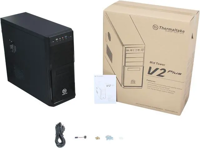 Alt view image 9 of 9 - Thermaltake V2 Plus (USB 3.0x1 USB 2.0x1) with 450W PSU (VO545A1N2U)