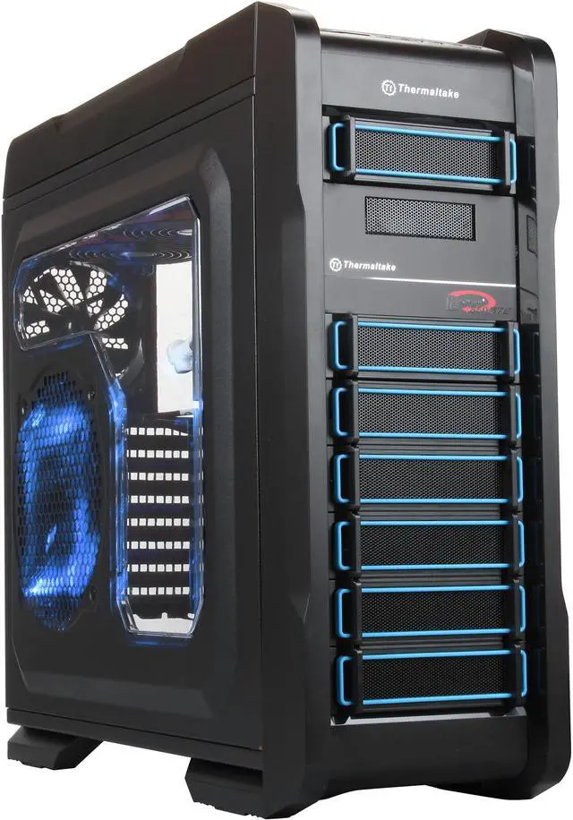 Main image of Thermaltake VP40031W2N Black ATX Full Tower Computer Case w/ Liquid Cooling System