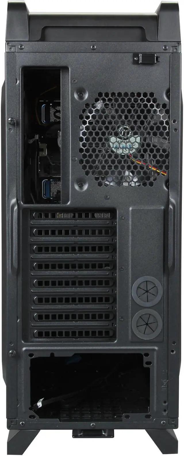 Alt view image 9 of 10 - Thermaltake VP40031W2N Black ATX Full Tower Computer Case w/ Liquid Cooling System