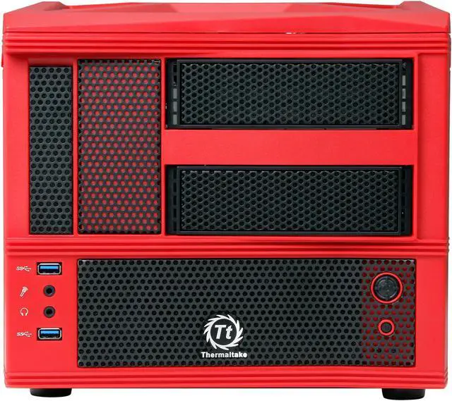 Alt view image 2 of 9 - Thermaltake Armor A30i - Red Red SECC / AL MicroATX Mini Tower Computer Case (VM700A3W2N)