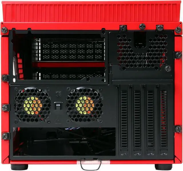 Alt view image 8 of 9 - Thermaltake Armor A30i - Red Red SECC / AL MicroATX Mini Tower Computer Case (VM700A3W2N)