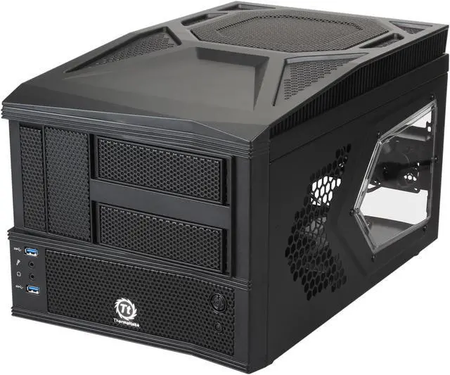 Alt view image 3 of 8 - Thermaltake Armor A30i - Black Black SECC / AL MicroATX Mini Tower Computer Case (VM700A1W2N)