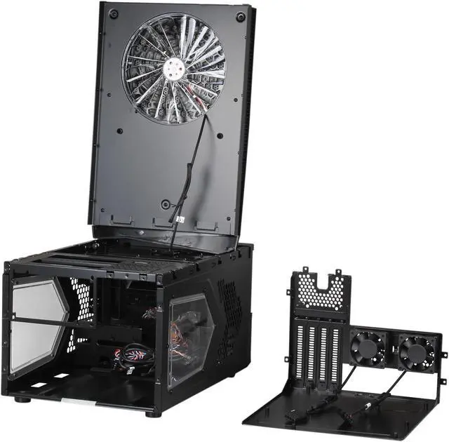 Alt view image 5 of 8 - Thermaltake Armor A30i - Black Black SECC / AL MicroATX Mini Tower Computer Case (VM700A1W2N)