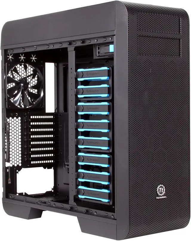 Alt view image 7 of 10 - Thermaltake Core V71 Extreme Full Tower Chassis, Compatible With Extreme Liquid Cooling Builds (CA-1B6-00F1WN-00)
