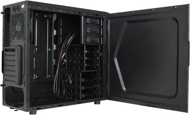 Alt view image 6 of 14 - Thermaltake Versa H21 Mid Tower Computer Case with USB 3.0 and All-Black Interior(CA-1B2-00M1NN-00)
