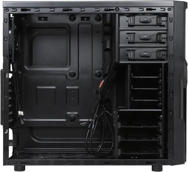 Alt view image 7 of 14 - Thermaltake Versa H21 Mid Tower Computer Case with USB 3.0 and All-Black Interior(CA-1B2-00M1NN-00)