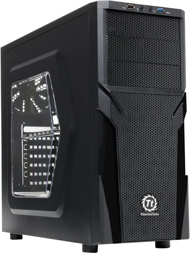 Main image of Thermaltake Versa H21/Black/Win/SECC Black SPCC ATX Mid Tower Computer Case (CA-1B2-00M1WN-00)
