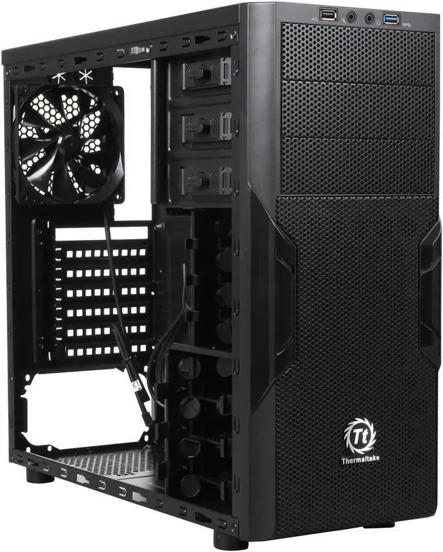 Alt view image 6 of 8 - Thermaltake Versa H22 SPCC ATX Mid-Tower Gaming Case 7 x Expansion Slots 3 x 5.25" External Drive Bays