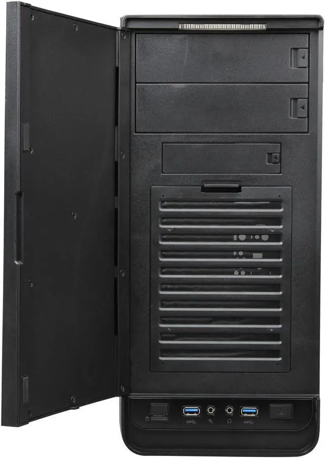Alt view image 2 of 9 - Thermaltake Urban S1 Black SECC MicroATX Mini Tower Computer Case (CA-1A8-00M1NN-00)