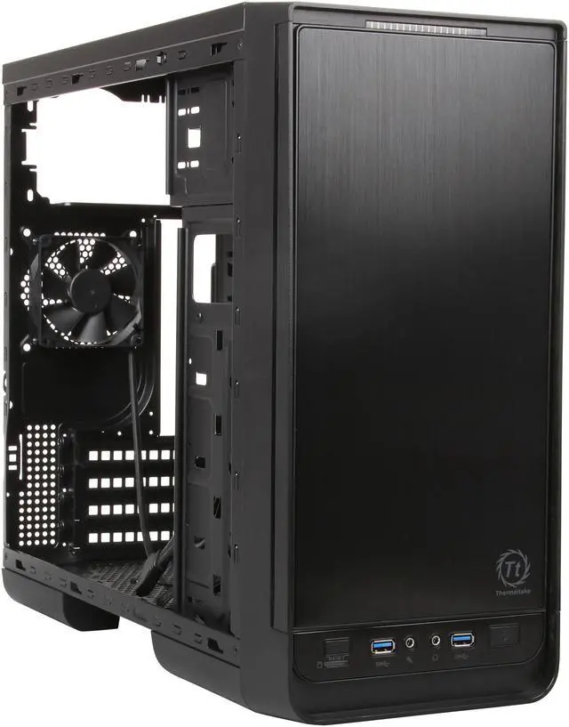 Alt view image 7 of 9 - Thermaltake Urban S1 Black SECC MicroATX Mini Tower Computer Case (CA-1A8-00M1NN-00)