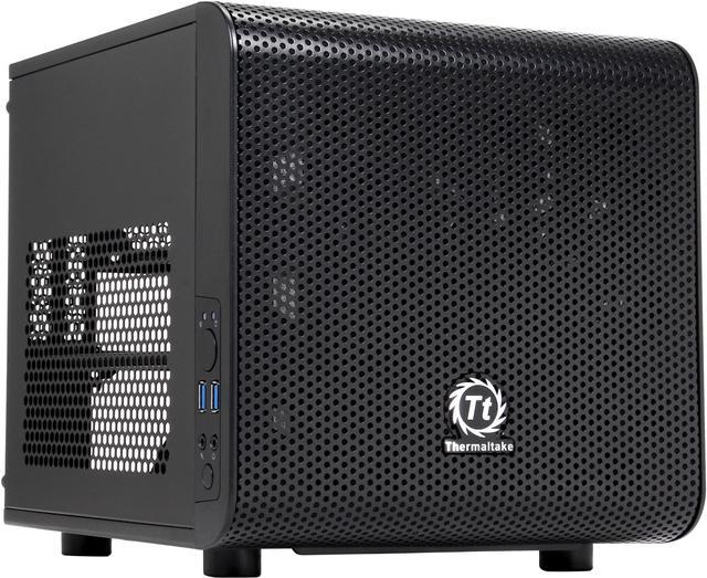 Thermaltake Core V1 Extreme Mini ITX Cube Chassis, Compatible with Air and  Liquid Cooling Builds (CA-1B8-00S1WN-00)