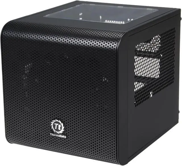 Alt view image 3 of 10 - Thermaltake Core V1 Extreme Mini ITX Cube Chassis, Compatible with Air and Liquid Cooling Builds (CA-1B8-00S1WN-00)