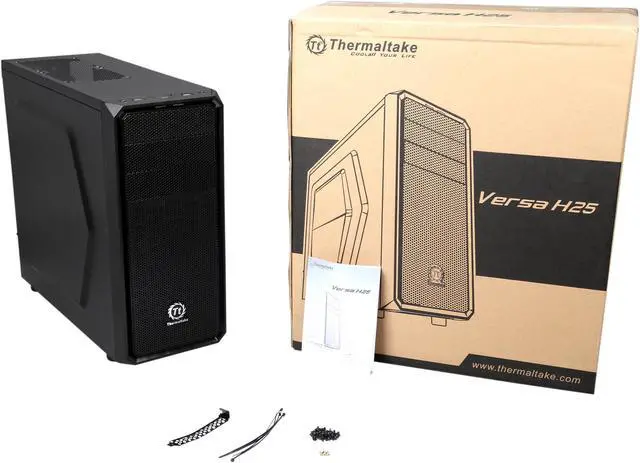 Alt view image 10 of 10 - Thermaltake Versa H25 CA-1C2-00M1NN-00 Black SPCC ATX Gaming Mid Tower Computer Case