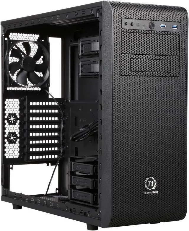 Alt view image 7 of 9 - Thermaltake Core V31 CA-1C8-00M1WN-00 Black ATX Gaming Mid Tower Computer Case