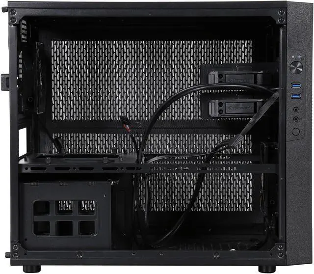 Alt view image 8 of 9 - Thermaltake Core X1 Black Mini ITX Stackable Tt LCS Certified Cube Chassis CA-1D6-00S1WN-00