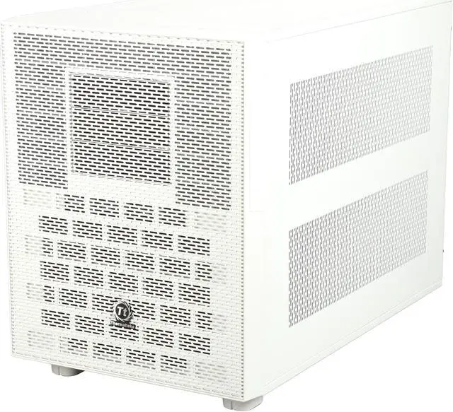 Alt view image 3 of 9 - Thermaltake Core X9 Snow Edition E-ATX Stackable Tt LCS Certified Cube Chassis CA-1D8-00F6WN-00