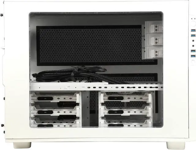 Alt view image 4 of 9 - Thermaltake Core X9 Snow Edition E-ATX Stackable Tt LCS Certified Cube Chassis CA-1D8-00F6WN-00