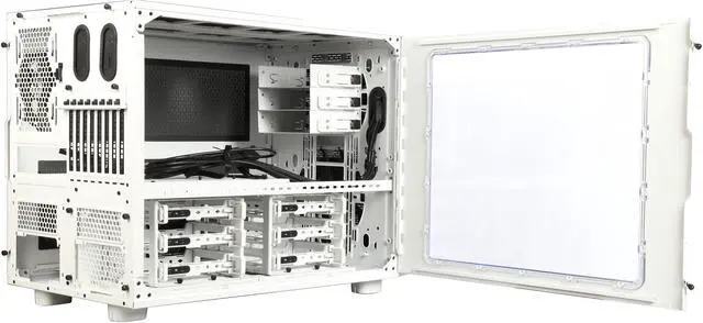Alt view image 5 of 9 - Thermaltake Core X9 Snow Edition E-ATX Stackable Tt LCS Certified Cube Chassis CA-1D8-00F6WN-00