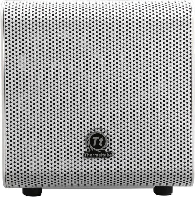 Alt view image 2 of 14 - Thermaltake Core V1 Snow Edition Extreme Mini ITX Cube Chassis, Compatible with Air and Liquid Cooling Builds CA-1B8-00S6WN-01