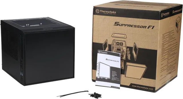 Alt view image 9 of 9 - Thermaltake Suppressor F1 CA-1E6-00S1WN-00 Black SPCC Mini-ITX Computer Case