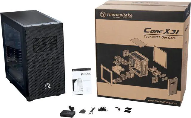 Alt view image 11 of 10 - Thermaltake Core X31 RGB Edition Black ATX Gaming Mid Tower Tt LCS Certified Gaming Computer Case CA-1E9-00M1WN-02