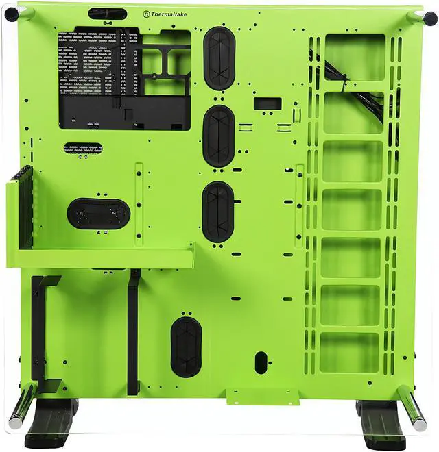 Alt view image 4 of 8 - Thermaltake Core P5 Green Edition ATX Open Frame Panoramic Viewing Tt LCS Certified Gaming Computer Case CA-1E7-00M8WN-00