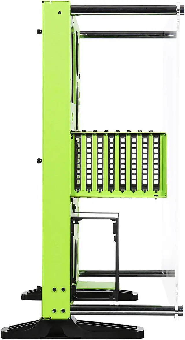 Alt view image 5 of 8 - Thermaltake Core P5 Green Edition ATX Open Frame Panoramic Viewing Tt LCS Certified Gaming Computer Case CA-1E7-00M8WN-00