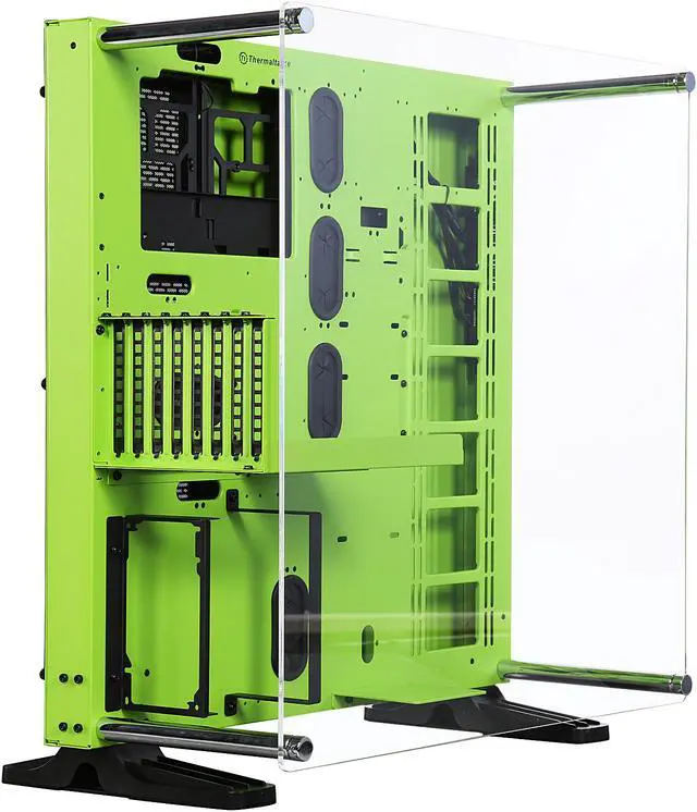 Alt view image 6 of 8 - Thermaltake Core P5 Green Edition ATX Open Frame Panoramic Viewing Tt LCS Certified Gaming Computer Case CA-1E7-00M8WN-00