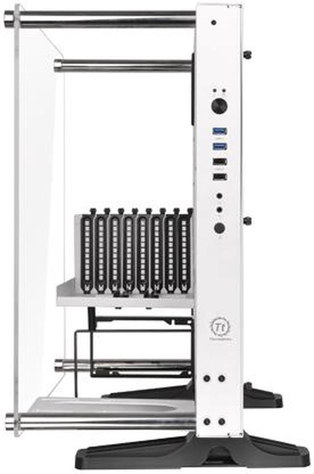 Alt view image 4 of 10 - Thermaltake Core P3 Snow ATX Open Frame Panoramic Viewing Tt LCS Certified Gaming Computer Case with Riser Cable CA-1G4-00M6WN-00