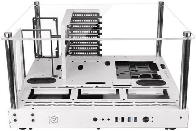 Alt view image 6 of 10 - Thermaltake Core P3 Snow ATX Open Frame Panoramic Viewing Tt LCS Certified Gaming Computer Case with Riser Cable CA-1G4-00M6WN-00